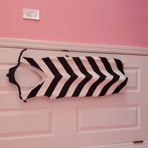 Bebe Black and white sleeveless Mini dress